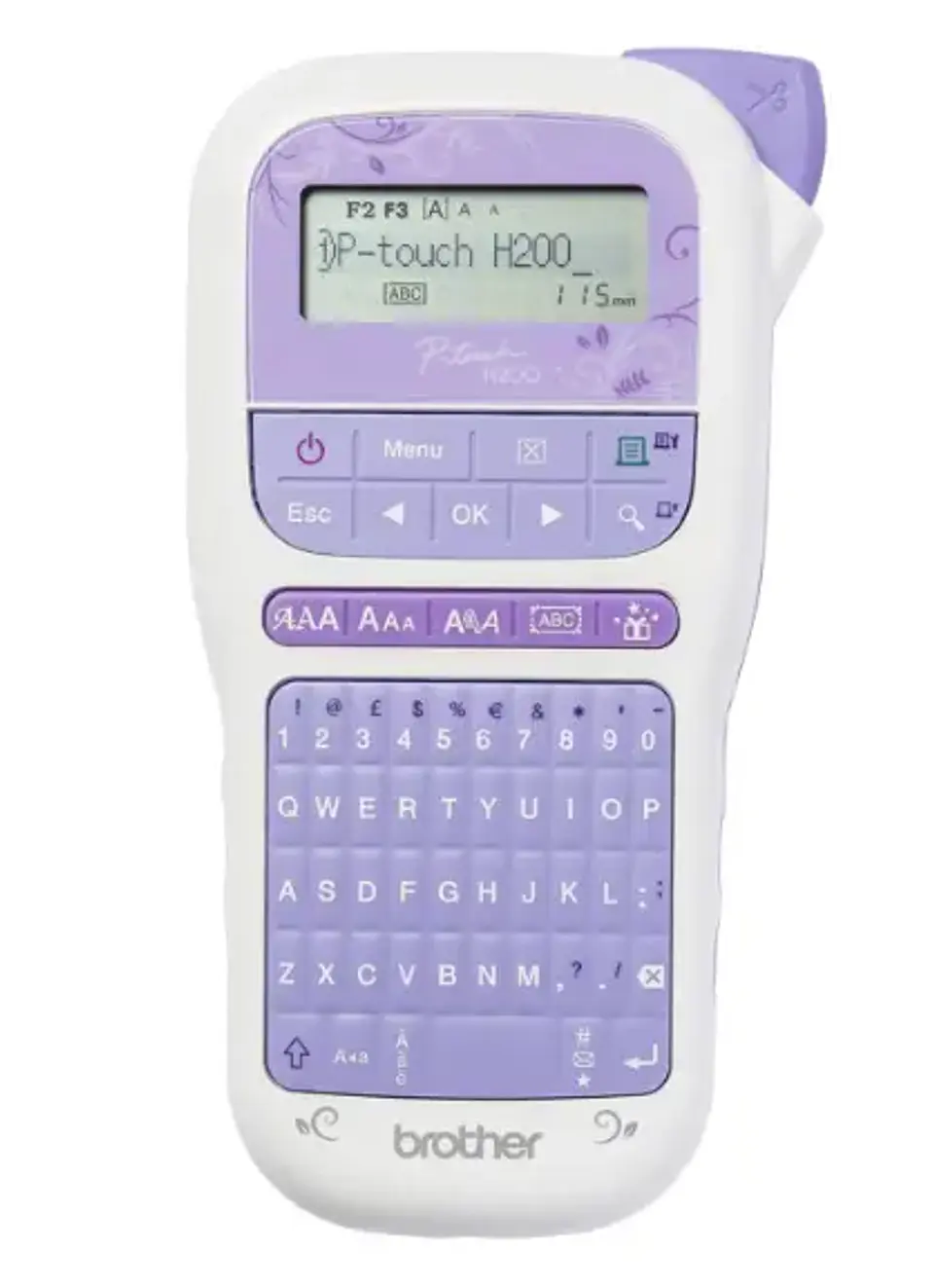 Rotuladora Brother P-touch PT-H200 morada 1