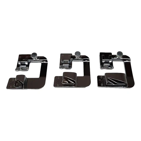 Kit de 3 Dobladilladores 1/2", 3/4" y 1" – Prensatelas para Basta Ancha