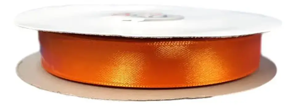 Cinta de Satín Naranjo BSQ Cód. 8020 – 15 mm x Rollo de 50 m 1