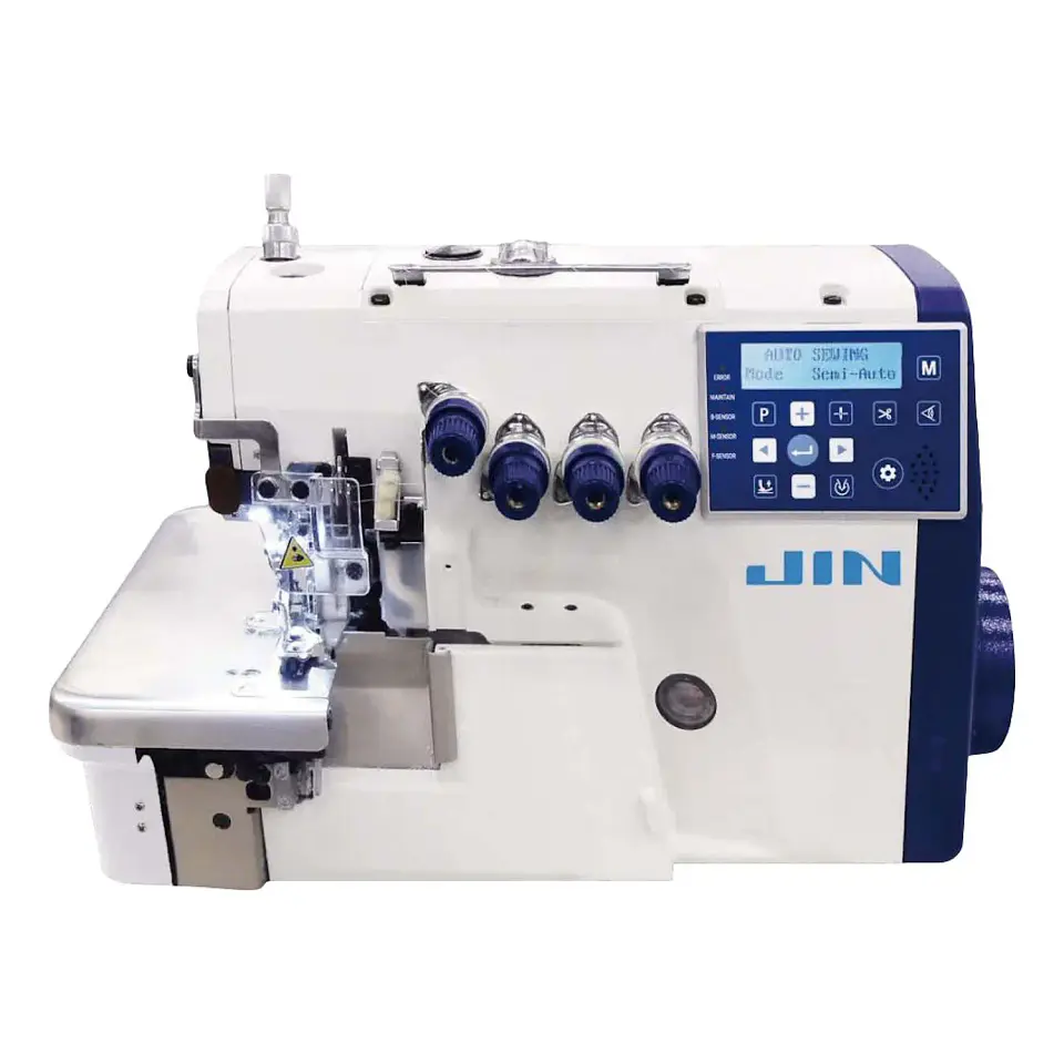 Overlock JIN M1-424SF 4 Hilos Automática con Corte de Hilo y Alzaprensatela Automático 1