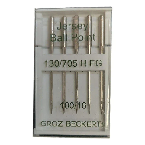 Aguja Groz-Beckert 130/705 H FG Punta de Bola #100/16 para Máquina de Coser Doméstica