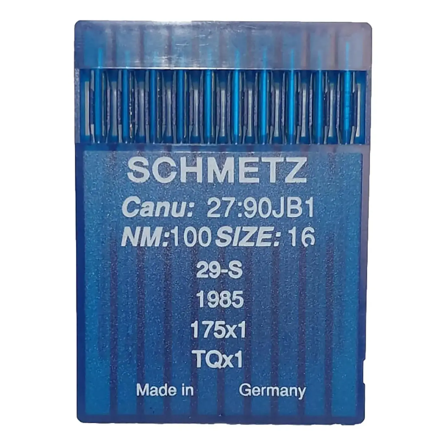 Aguja Schmetz TQx1 / 175x1 para Máquina Pegabotones – Sachet de 10 Unidades 1