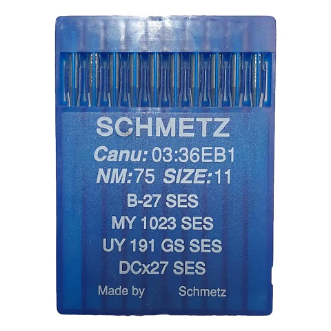 Aguja DCx27 SES N° 11/75 Schmetz para Overlock – Sachet de 10 Unidades