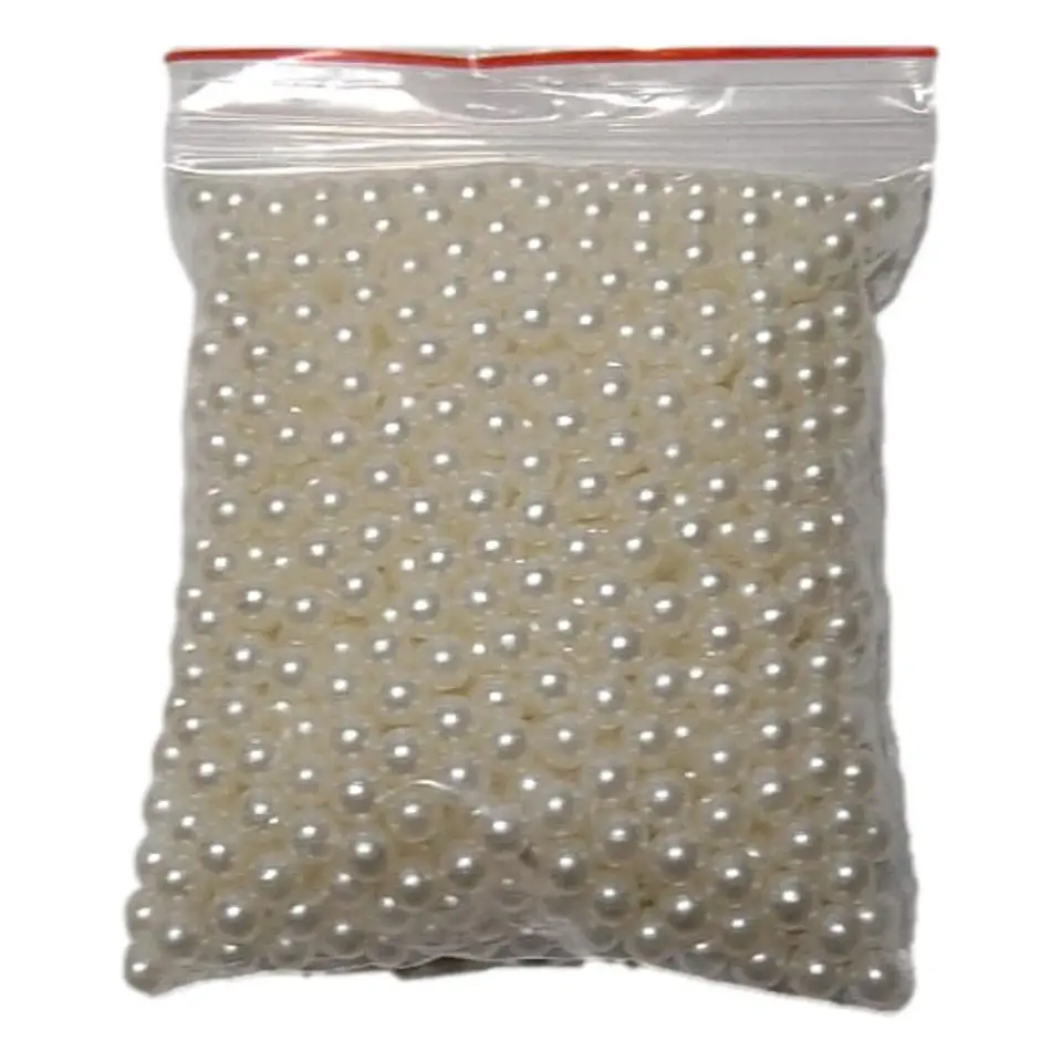 Perla Blanca 5 mm – Bolsa de 30 Gramos para Decorar Prendas 1