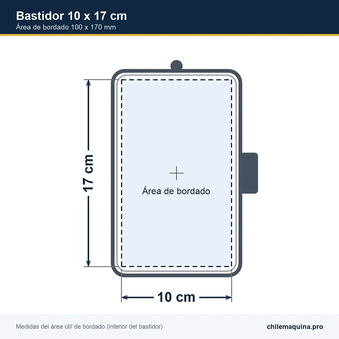 Bastidor 100 x 170 mm Compatible Sewtech para Bordadora Brother SE600, PE500 y Innov-is 950D 2
