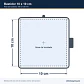 Bastidor 100 x 100 mm Compatible Sewtech para Bordadora Multiaguja Brother PR650 y PR1050X - Miniatura 2