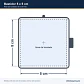 Bastidor Pequeño 50 x 50 mm Compatible Sewtech para Bordadora Janome Memory Craft 200E - Miniatura 2