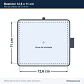 Bastidor A 126 x 110 mm Compatible Sewtech para Bordadora Janome Memory Craft 350E y 300E - thumbnail 2