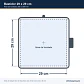 Bastidor Cuadrado 30 x 30 cm para Bordadora Multiaguja BSQ / Fortever FT-1201 (T1201) - Miniatura 2