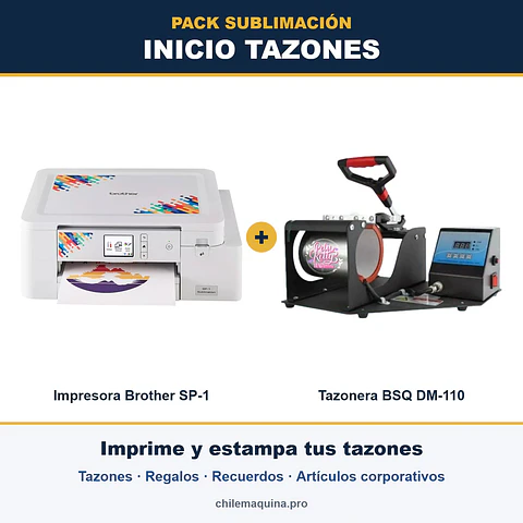 Pack Sublimación Inicio Tazones – Impresora Brother SP-1 + Tazonera DM-110