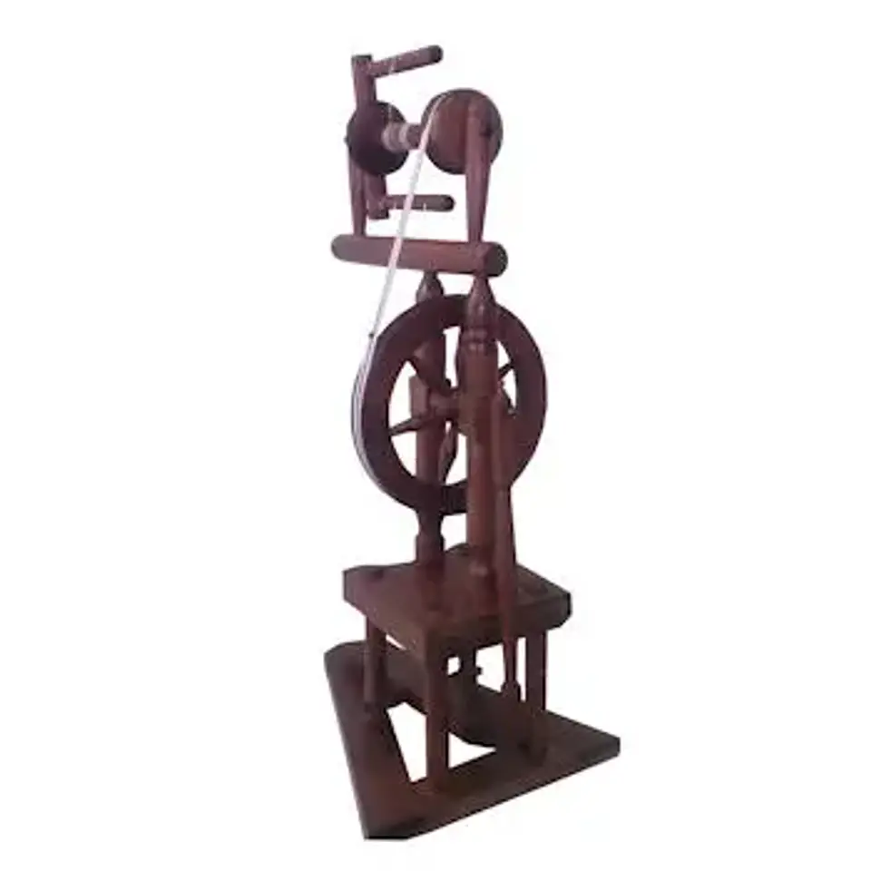 Pack Tejido Completo – De la fibra a la prenda: Cardadora de tambor + Rueca de pedal + Tejedora LK-150 6