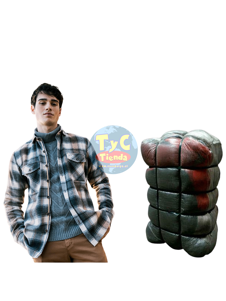 Fardo 45kg Camisa leñadora franela Hombre Premium 1