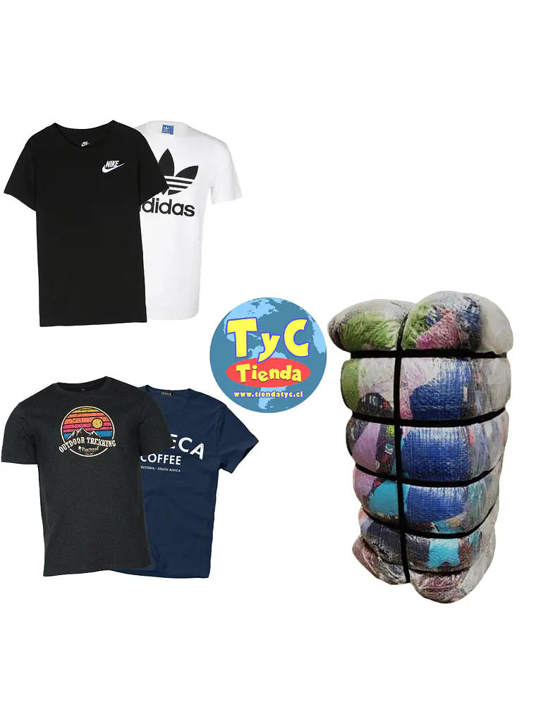 Fardo poleras hombre premium 45kg 1