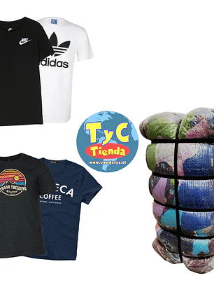 Fardo poleras hombre premium 45kg