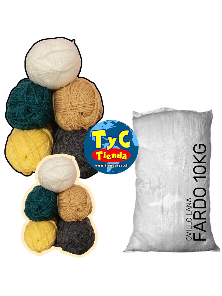 Fardo Ovillos Lana premium 10KG 1