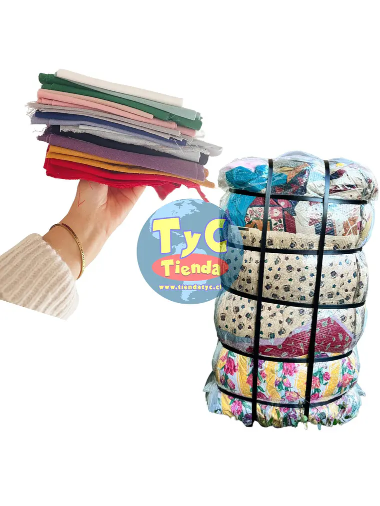 Fardos retazos de tela americanos 40kg 1