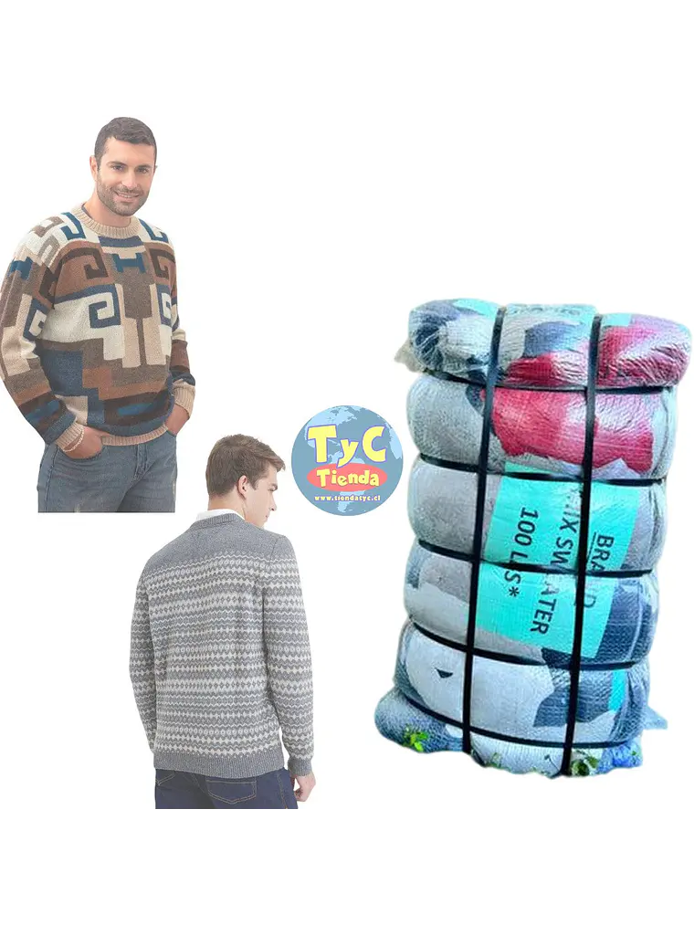 Fardo Chalecos Hombre Premium 45kg 1