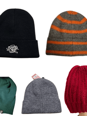 Fardo gorros de lanas 20kg 