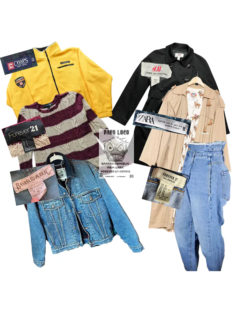 Fardo Marca Zara H&M Banana Republic Forever 21 Chaps Nautica 1