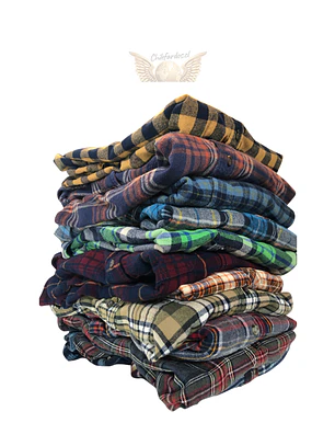 Fardo 45kg Camisa leñadora franela Hombre Premium