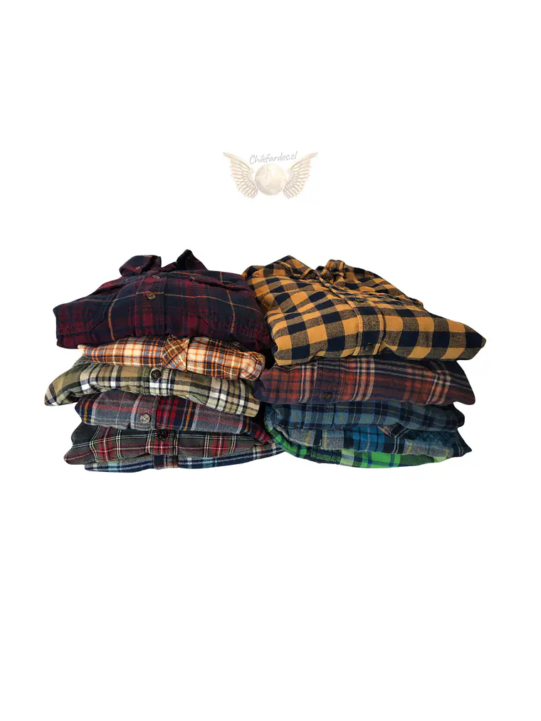 Fardo 45kg Camisa leñadora franela Hombre Premium 2