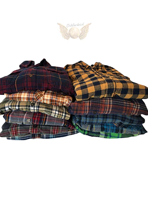 Fardo 45kg Camisa leñadora franela Hombre Premium