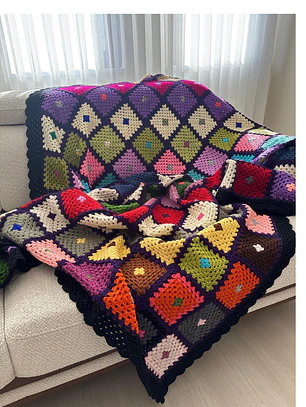Fardo frazadas Mantas tejidas Crochet lana Pieceras cobertores