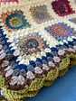 Fardo frazadas Mantas tejidas Crochet lana Pieceras cobertores - Miniatura 5