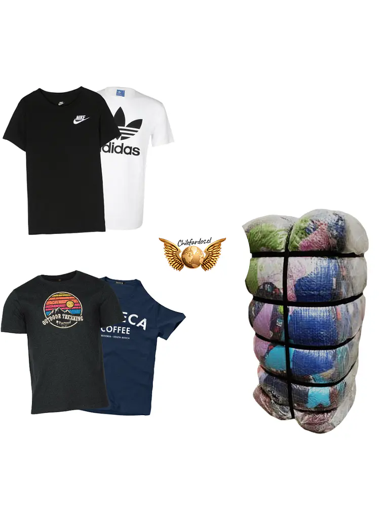 Fardo poleras hombre premium 45kg 1