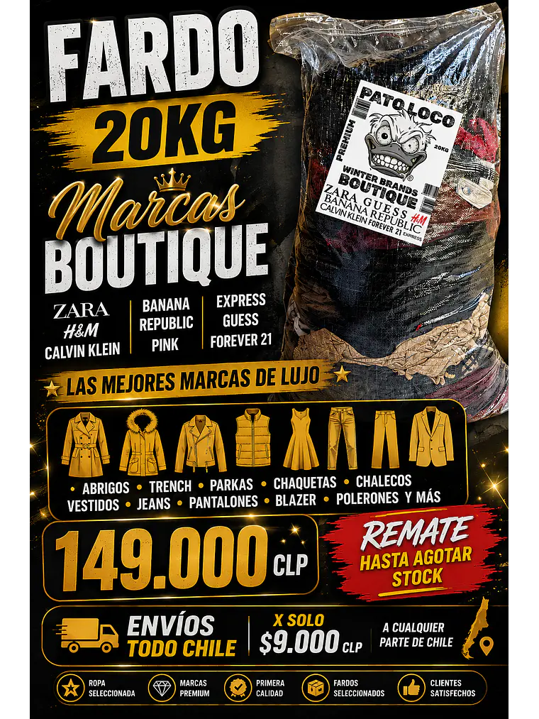 Fardo Boutique Marcas Premium 20KG 2
