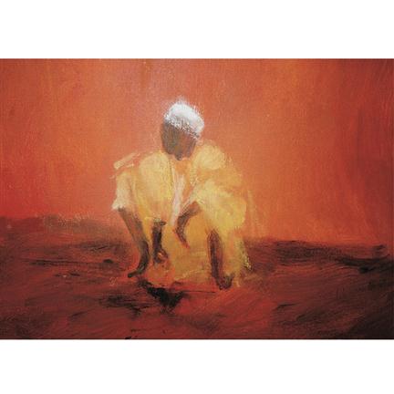 Postal - Musulmán frente a la mezquita 1