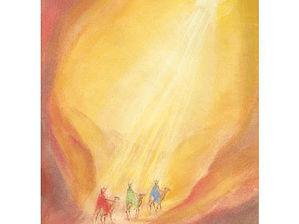 Postal - Los tres reyes 