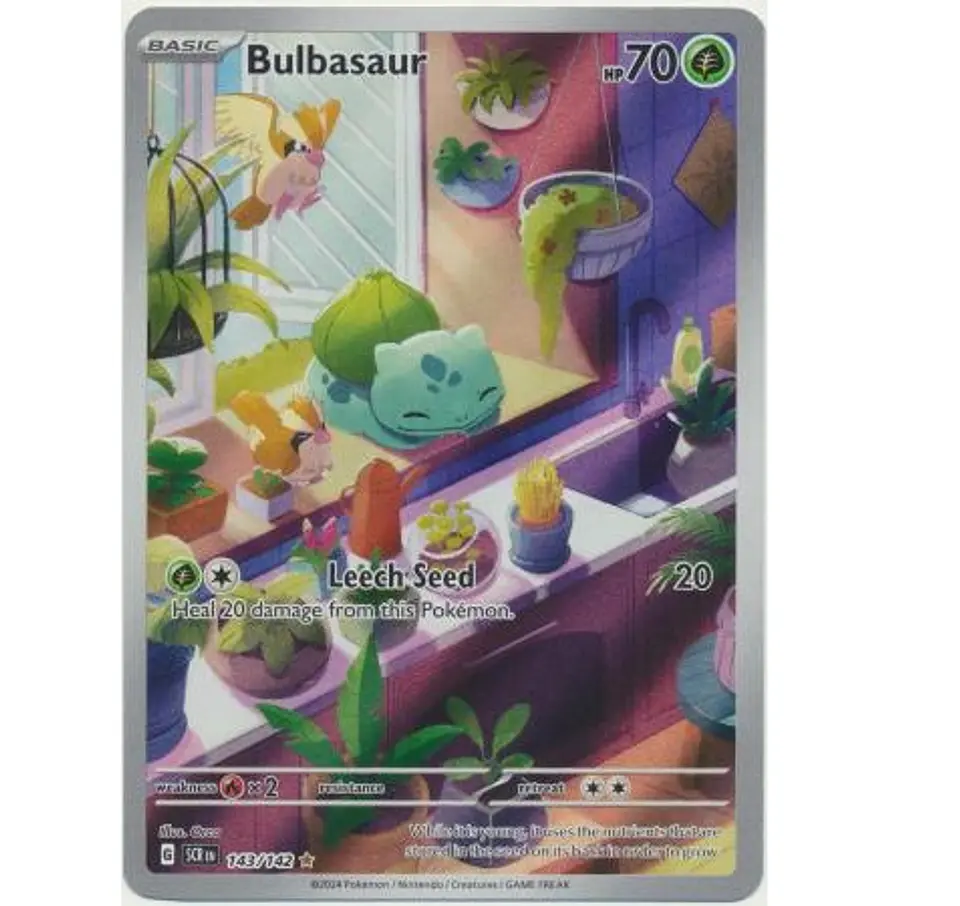 Bulbasaur Ingles - 143/142 - Illustration Rare 1