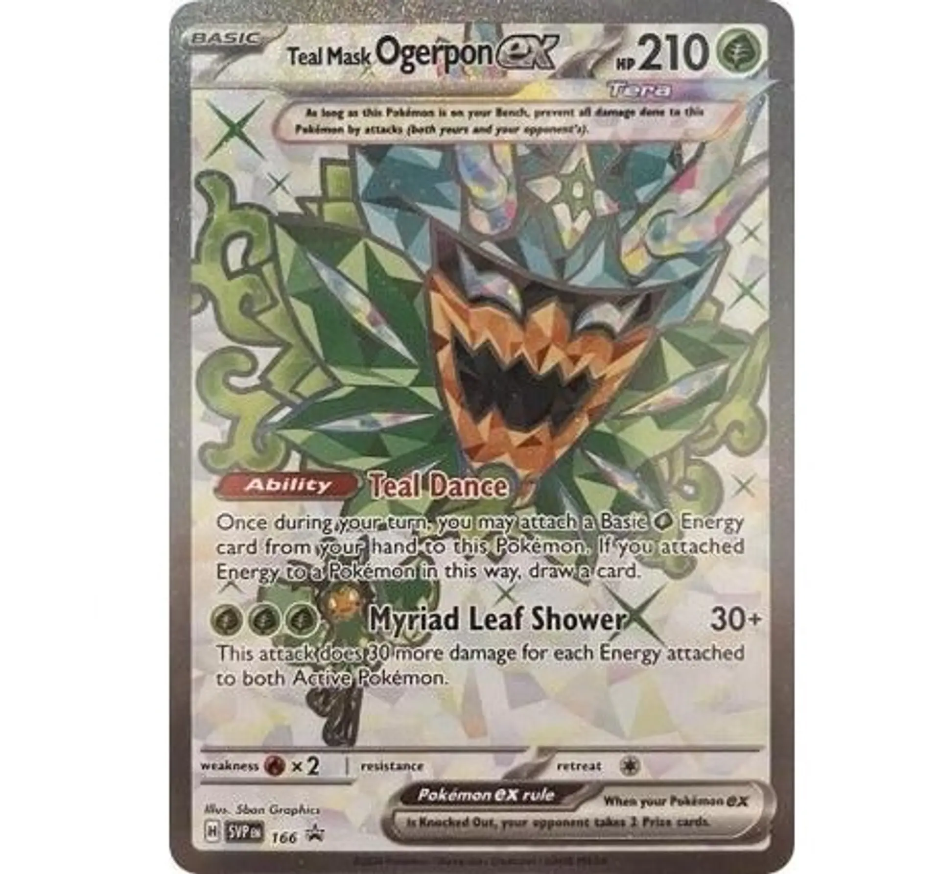 Teal Mask Ogerpon ex INGLES - SVP166 - Full Art Promo 1