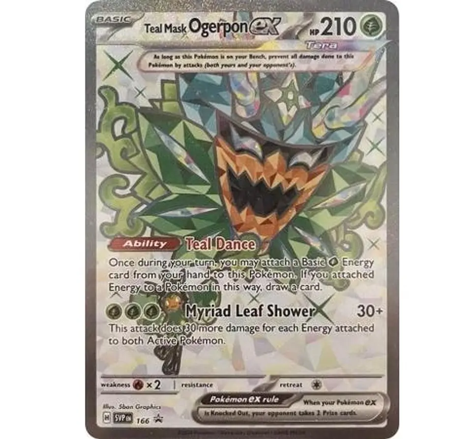 Teal Mask Ogerpon ex INGLES - SVP166 - Full Art Promo 1