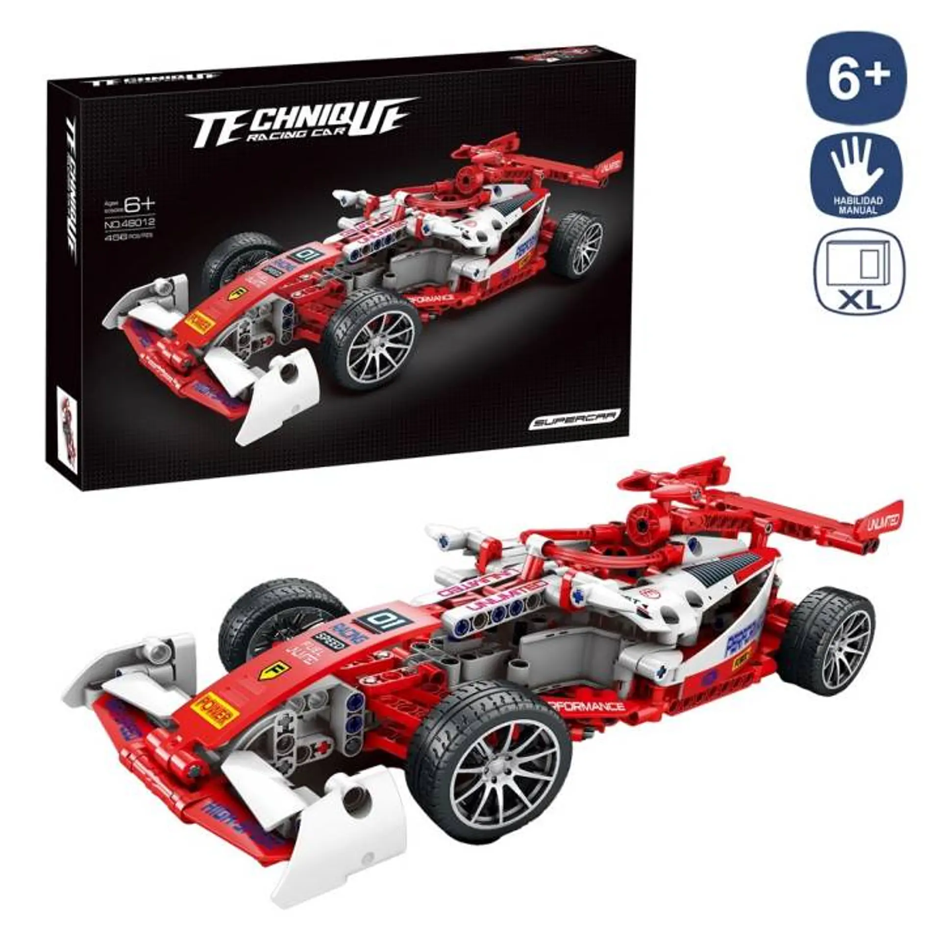 Technique Racing Car Supercar Rojo 3