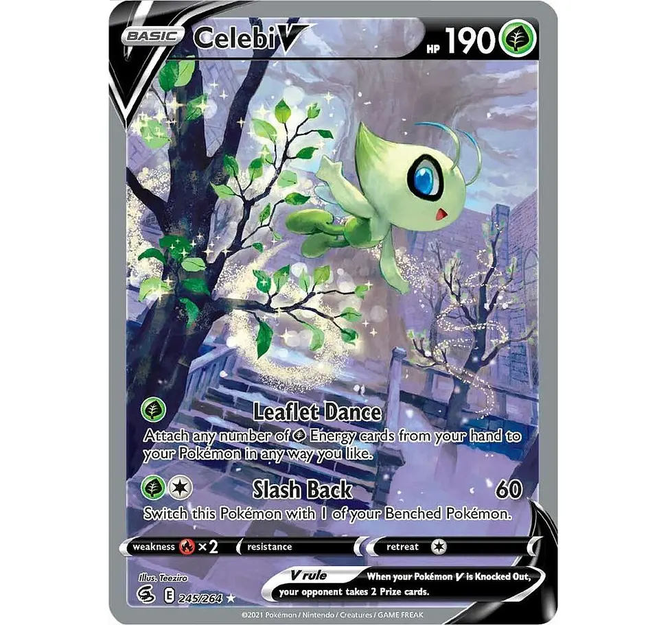 Celebi V (Alternate Full Art) INGLES - SWSH08: Fusion Strike 1