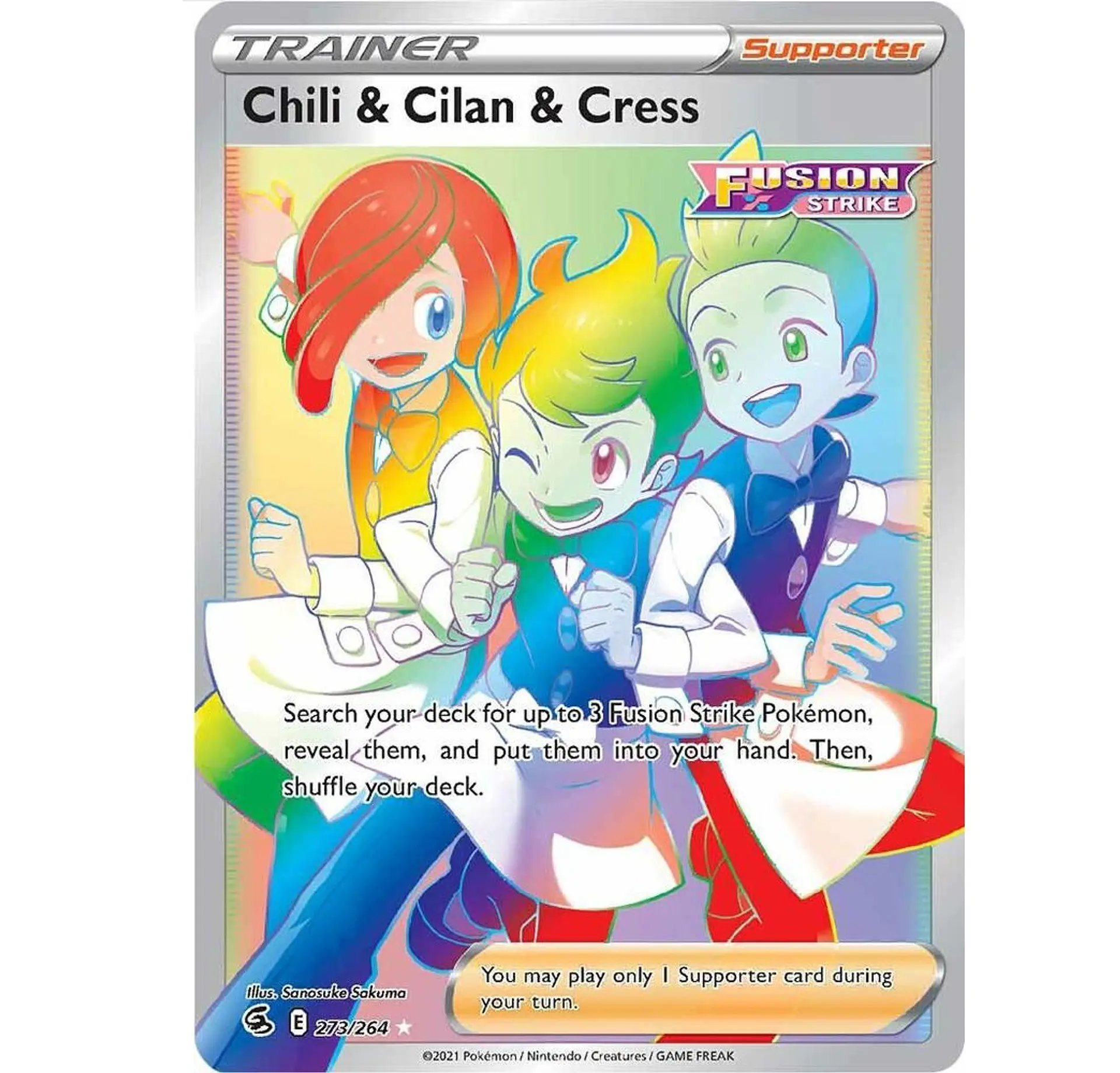 Chili & Cilan & Cress (Secret) INGLES - SWSH08: Fusion Strike 1