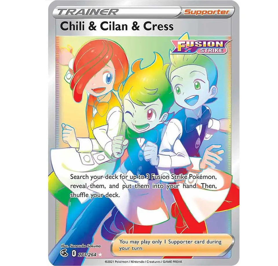 Chili & Cilan & Cress (Secret) INGLES - SWSH08: Fusion Strike 1