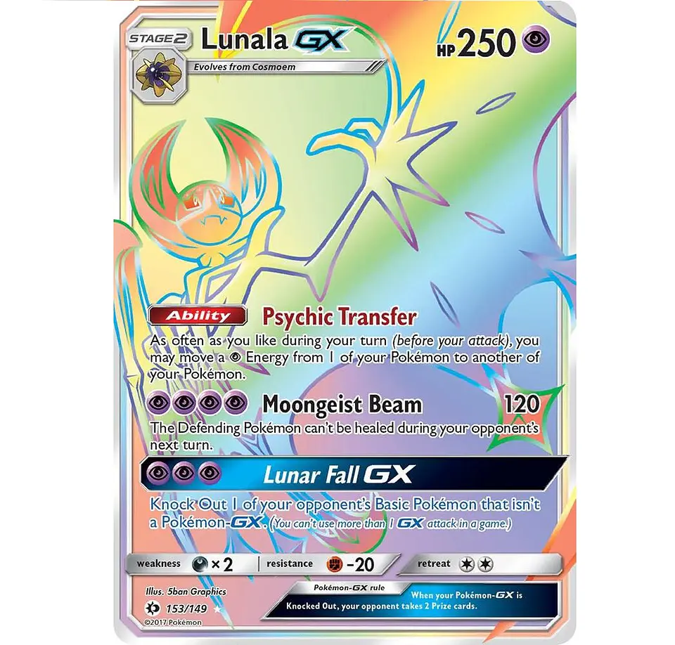 Lunala GX (Secret) ESPAÑOL - SM Base Set 1