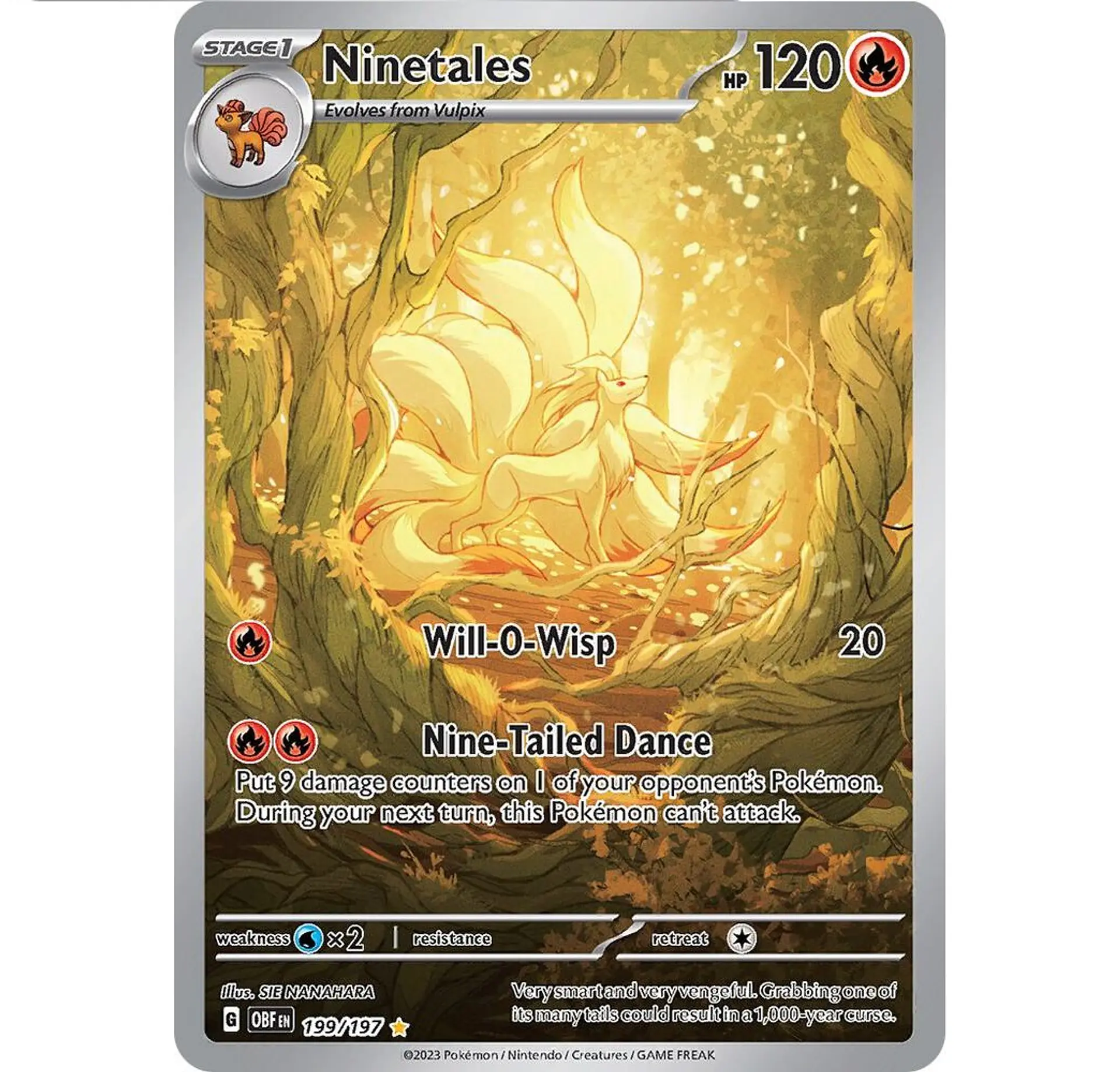 Ninetales INGLES -199/197 - SV03: Obsidian Flames 1
