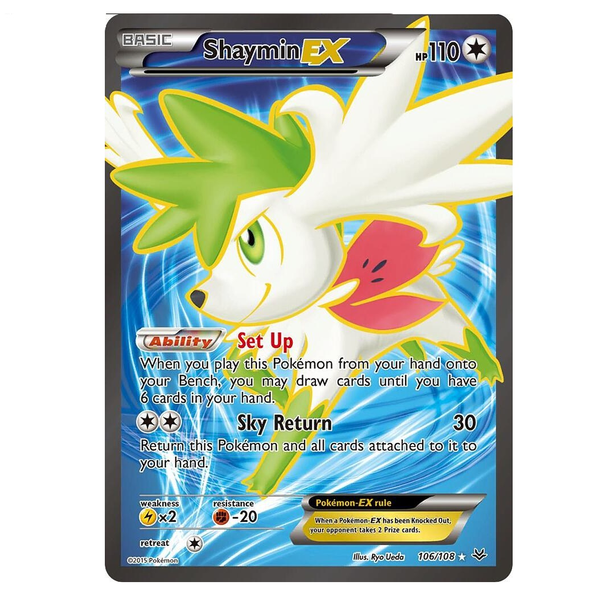 Shaymin EX INGLES (106 Full Art) - XY - Roaring Skies