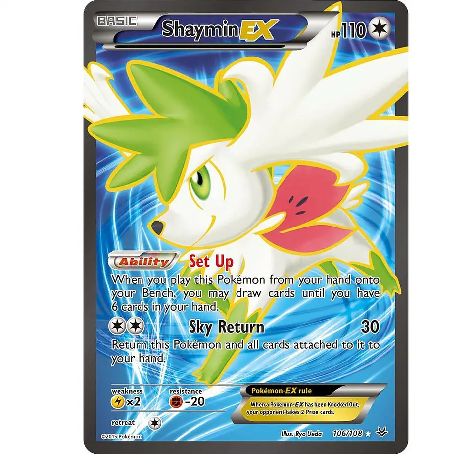 Shaymin EX INGLES (106 Full Art) - XY - Roaring Skies 1