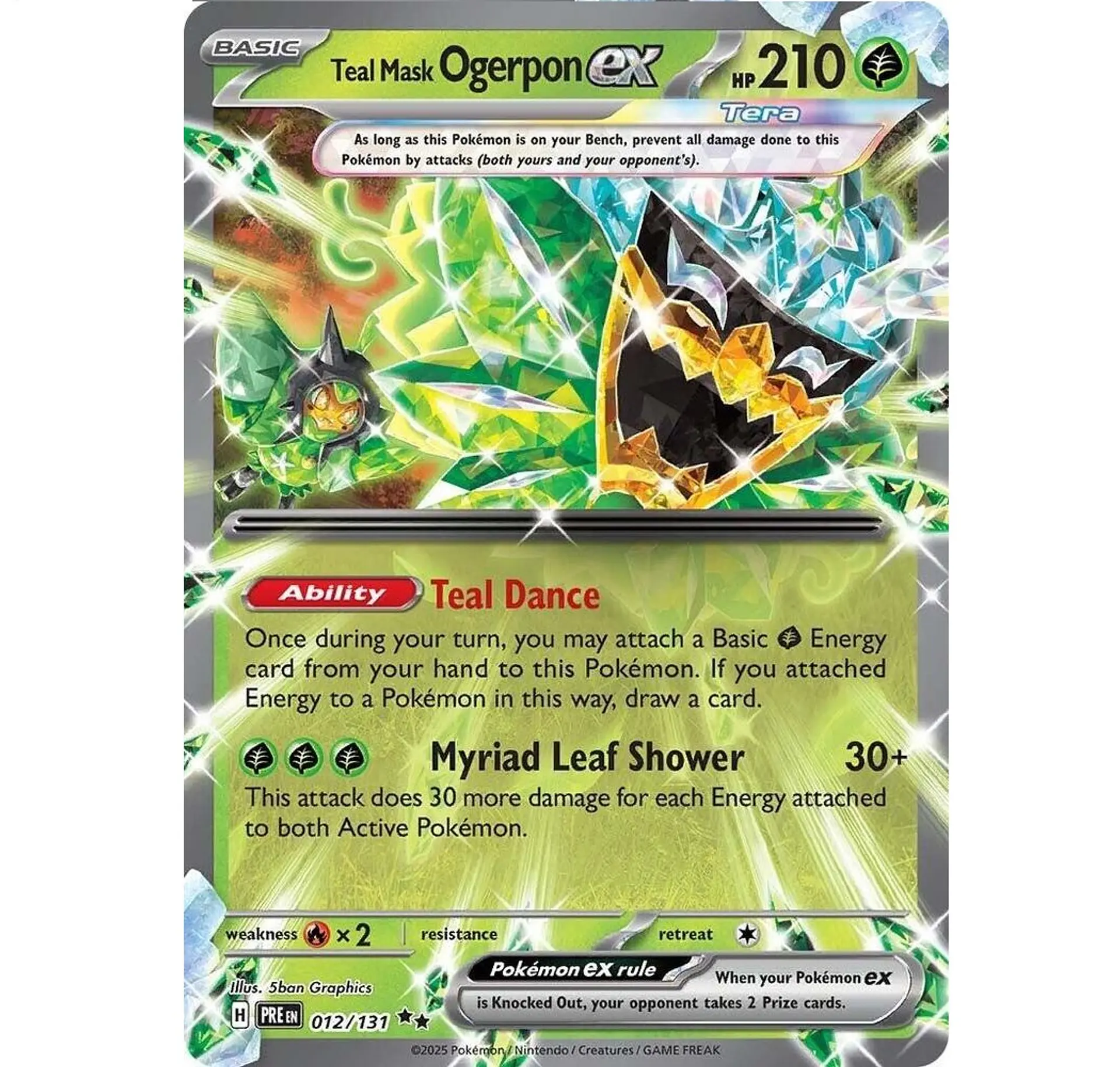 Teal Mask Ogerpon ex INGLES - 012/131 - SV: Prismatic Evolutions 1