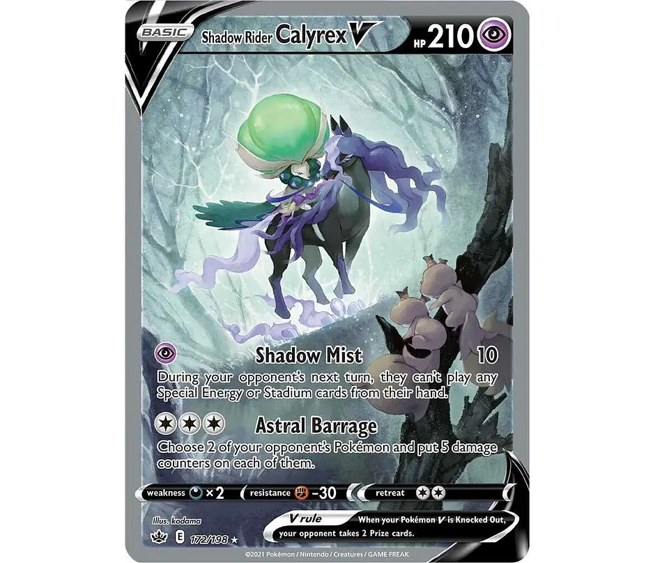 Shadow Rider Calyrex V #172 Español 1