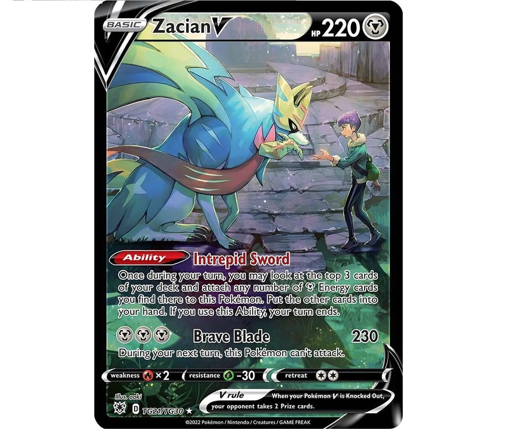 Zacian V #TG21 Ingles 1