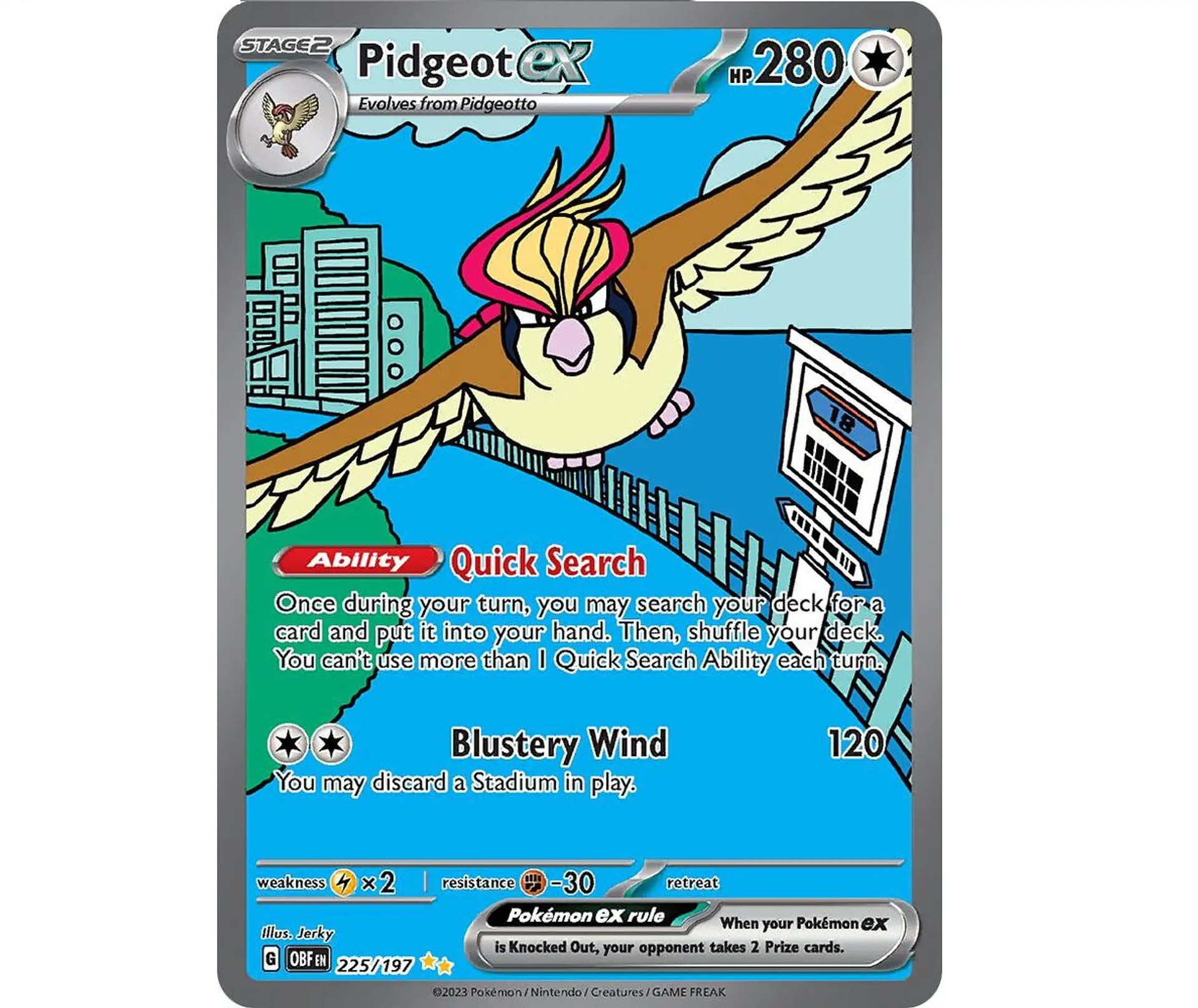 Pidgeot ex #225 Ingles 1