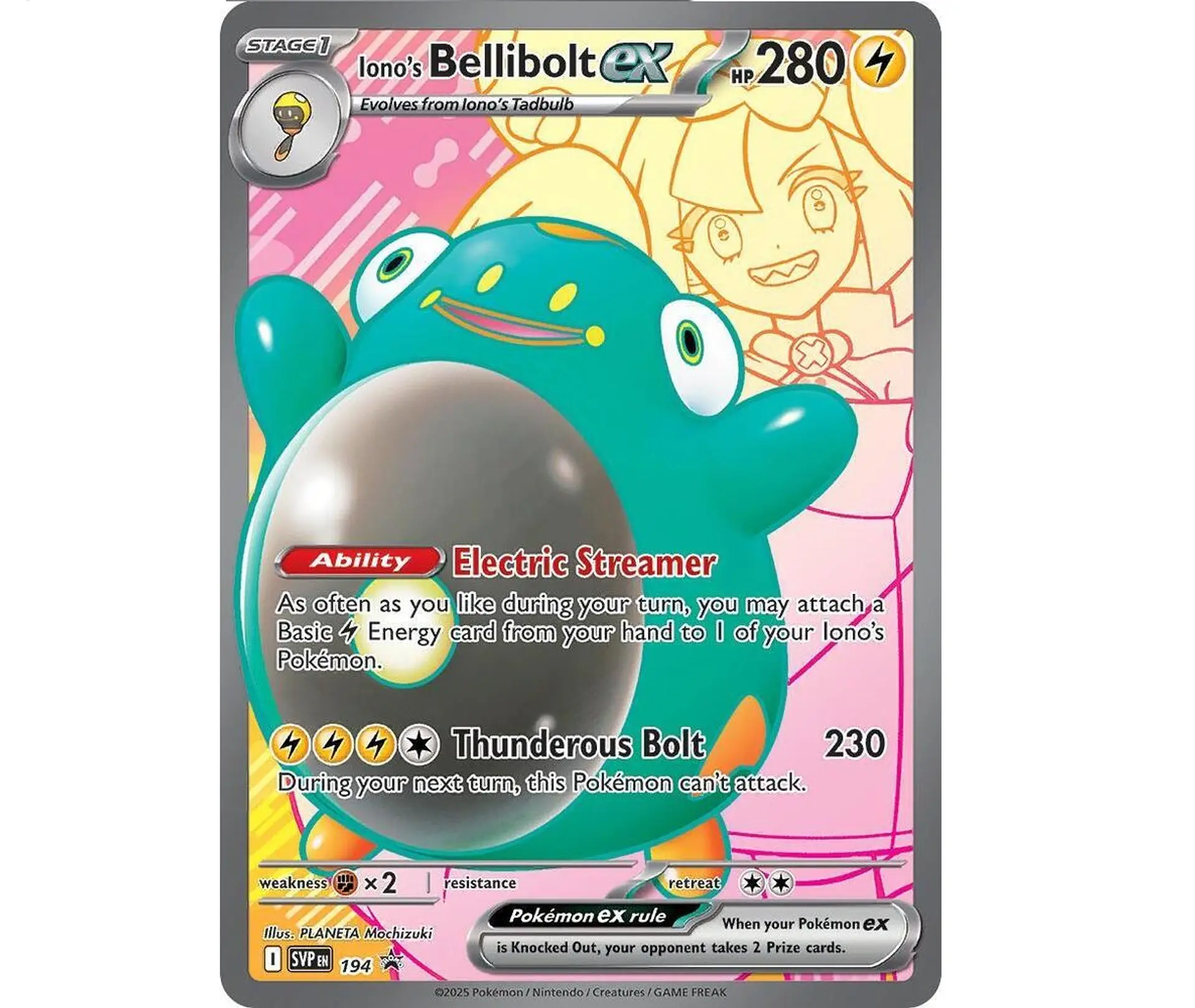 Iono's Bellibolt Ex #194 Ingles 1