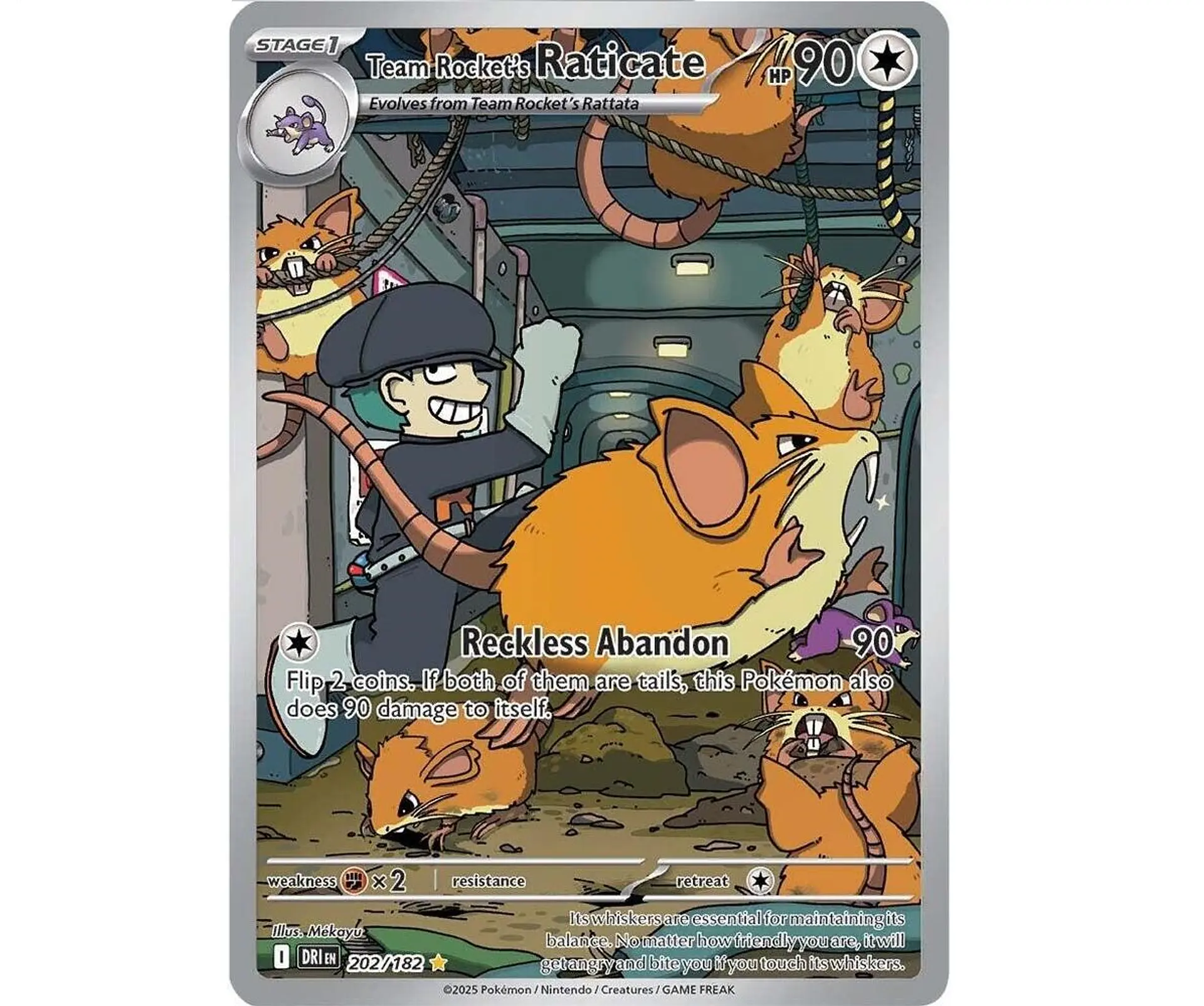 Team Rocket's Raticate #202 Ingles 1