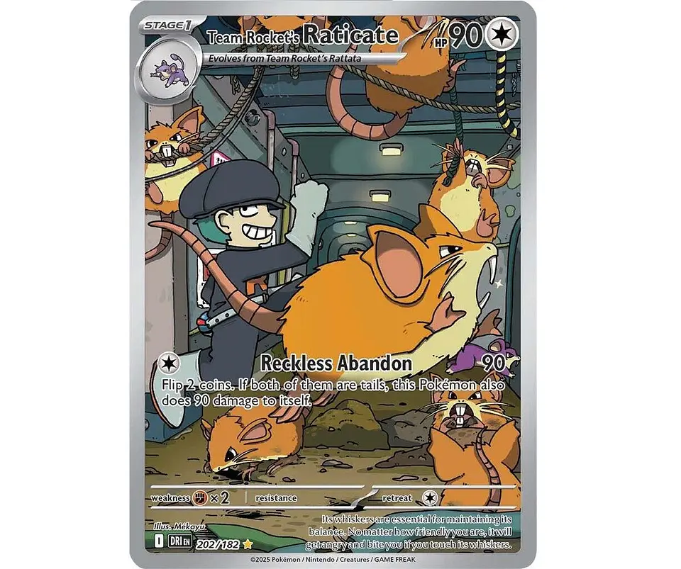 Team Rocket's Raticate #202 Ingles 1